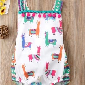 Happy Llama Romper